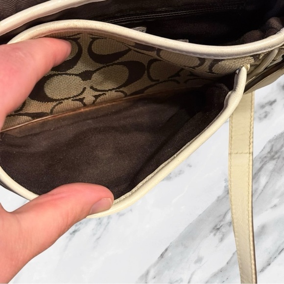 Coach Brown and Cream Crossbody Bag - Picture 10 of 13